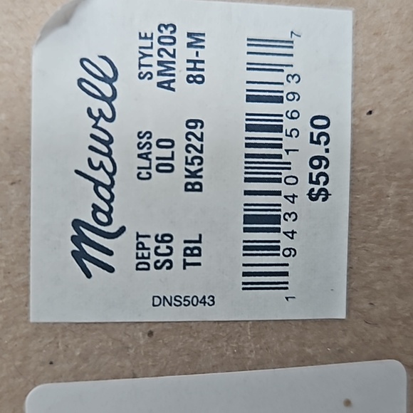 New MADEWELL Black Slide Leather Sandal - Picture 10 of 10